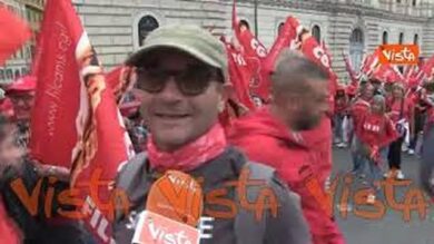 Le voci dei manifestanti al corteo della Cgil a Roma: “Siamo in una dittatura del capitale”