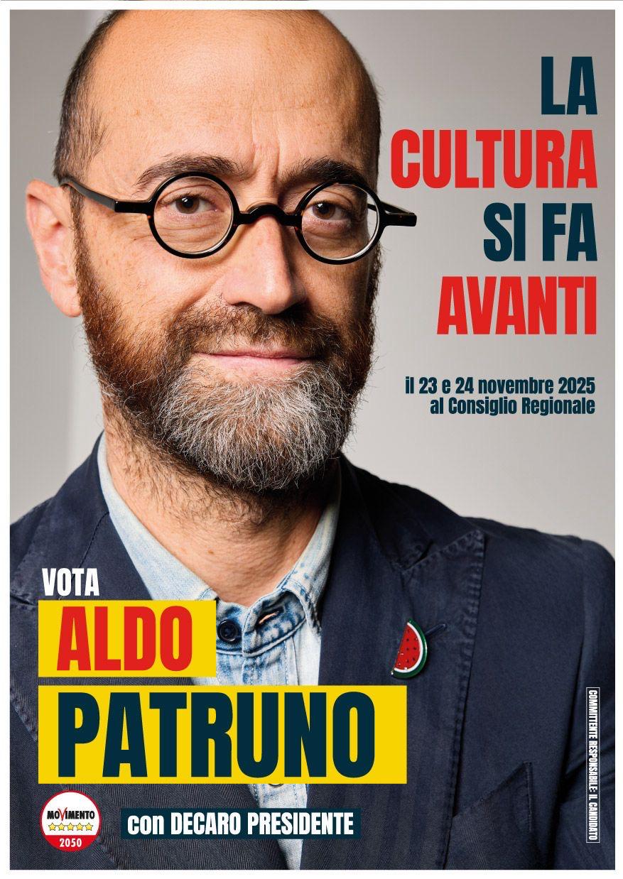 M5S, la candidatura di Aldo Patruno ‘La Cultura si fa avanti’
