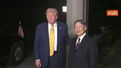 Trump ricevuto dall’Imperatore giapponese Naruhito a Palazzo Imperiale a Tokyo
