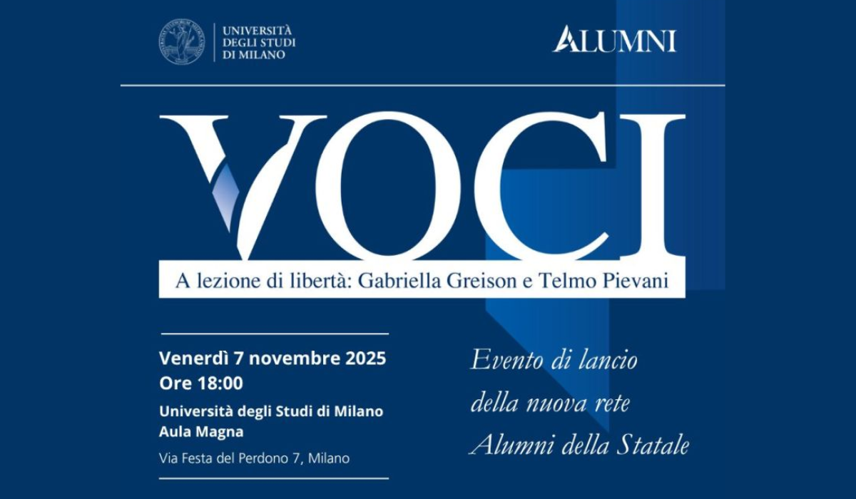 Università Statale di Milano rilancia la rete Alumni: il 7 novembre l’evento “Voci” dedicato alla comunità degli ex studenti Università Statale di Milano rilancia la rete Alumni: il 7 novembre l’evento “Voci” dedicato alla comunità degli ex studenti