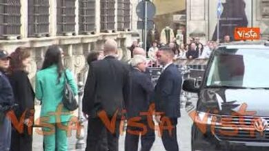 Il primo ministro ungherese Viktor Orbàn arriva a Palazzo Chigi per l’incontro con Meloni