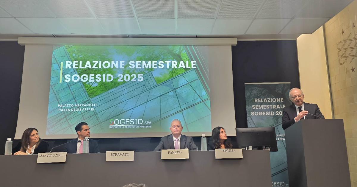 Sogesid S.p.A., Relazione Semestrale 2025: crescita della produzione dell’11,7% Sogesid S.p.A., Relazione Semestrale 2025: crescita della produzione dell’11,7%