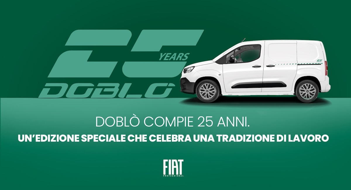 Doblò 25°: più tecnologia, connettività e spazio di carico