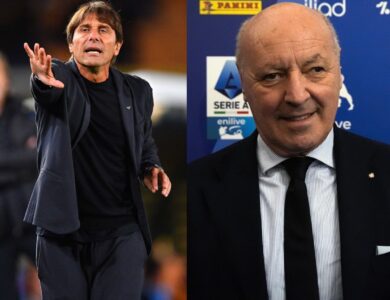 Conte: “Arbitri? Appena qualcuno ha parlato è successo di tutto e di più” – Marotta: “Liberissimo di dire queste cose”