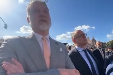 Roma, cedimento parziale della Torre dei Conti: Gualtieri e Giuli sul luogo del crollo