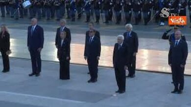 4 Novembre, Mattarella Meloni, La Russa, Fontana a Altare Patria per Giornata Unità Nazionale