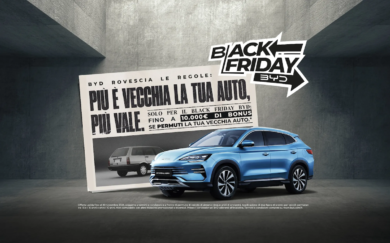 BYD Back Friday: permuta auto vecchia, bonus fino a 10.000€