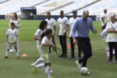 Il Principe William al Maracanã con Cafu: calcio, ambiente e sorrisi a Rio de Janeiro