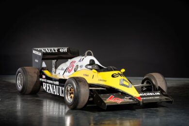 Collezione Renault all’asta: dalla  F1 Turbo all’ Alpine A442