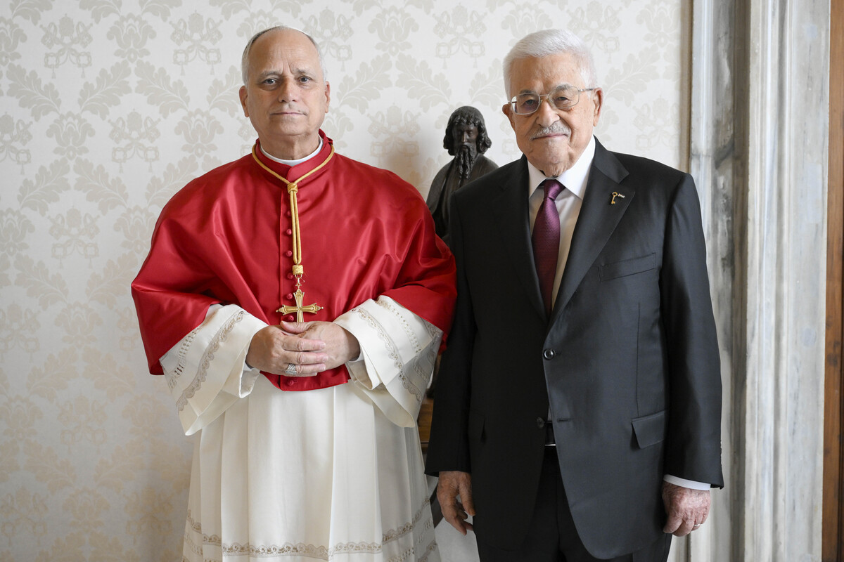 Gaza e la soluzione a due Stati, storico incontro in Vaticano tra Papa Leone XIV e il presidente Abu Mazen Gaza e la soluzione a due Stati, storico incontro in Vaticano tra Papa Leone XIV e il presidente Abu Mazen