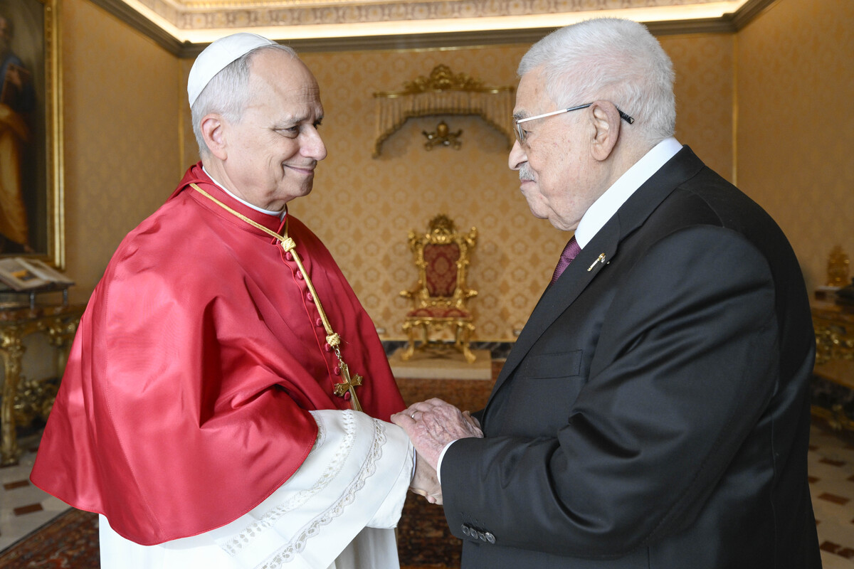 Gaza e la soluzione a due Stati, storico incontro in Vaticano tra Papa Leone XIV e il presidente Abu Mazen Gaza e la soluzione a due Stati, storico incontro in Vaticano tra Papa Leone XIV e il presidente Abu Mazen