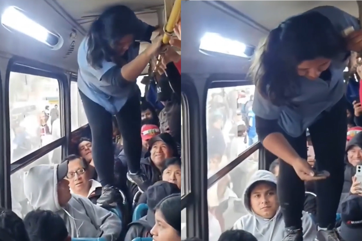 In Perù la bigliettaia si arrampica sui passeggeri: “Non scappa nessuno, datemi i ticket”. VIDEO In Perù la bigliettaia si arrampica sui passeggeri: “Non scappa nessuno, datemi i ticket”. VIDEO