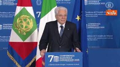 Lotta alle dipendenze, Mattarella: Serve un impegno corale