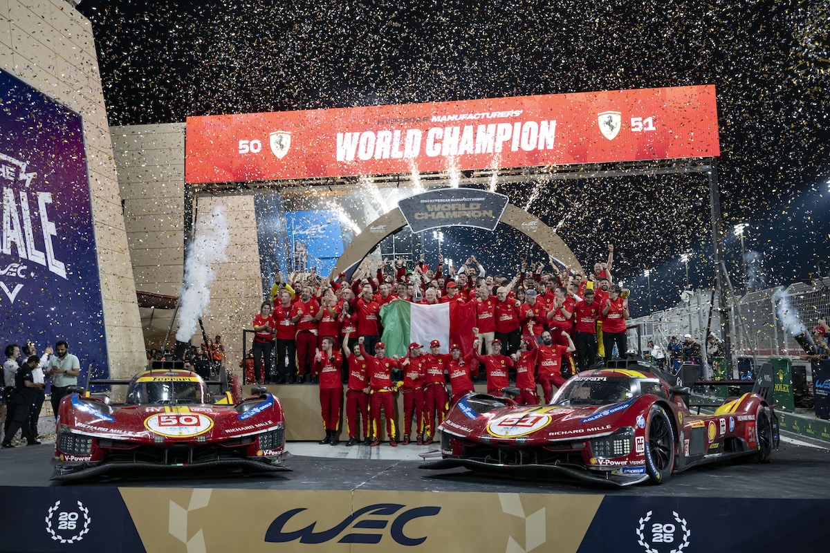 Ferrari campione WEC 2025: Costruttori e Piloti Ferrari campione WEC 2025: Costruttori e Piloti