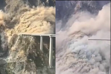 Cina a pezzi, crolla un ponte di 758 metri. Era stato aperto 2 mesi fa, il video del disastro