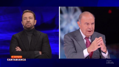 Rissa tra Scanzi e Vespa su Rete 4, lo scontro degenera: “Sei patetico”. VIDEO