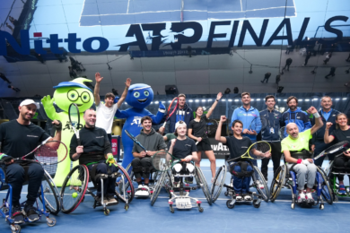 Intesa Sanpaolo: il tennis inclusivo protagonista alle Nitto ATP Finals con l’esibizione di wheelchair tennis