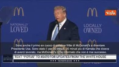 Trump: Sono primo ex cuoco di patatine fritte di McDonald’s a diventare Presidente Usa