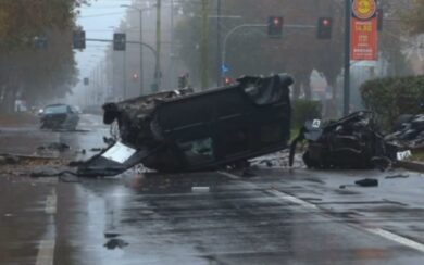 Milano, la Mercedes ha bruciato il rosso andando a 150 km all’ora in Fulvio Testi