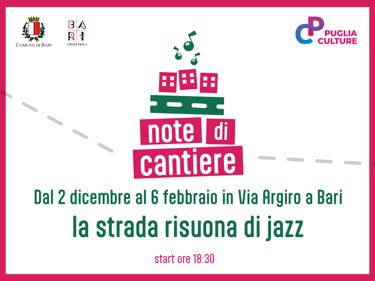 Bari, ‘Note di Cantiere’ la strada risuona di jazz tra transenne e lavori Bari, ‘Note di Cantiere’ la strada risuona di jazz tra transenne e lavori