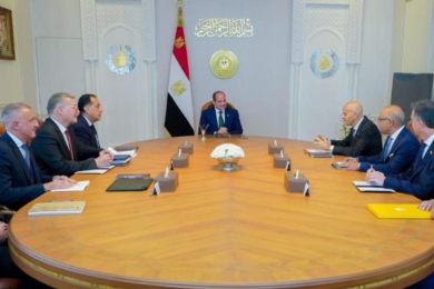 Eni, l’incontro tra l’AD Claudio Descalzi e il Presidente dell Repubblica Araba d’Egitto, Abdel Fattah Al-Sisi