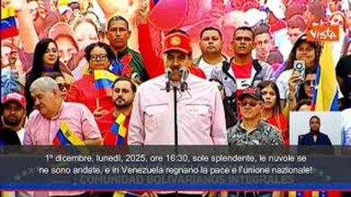 Maduro cita gli Inti-illimani: “Pueblo unido jamas serà vencido, in Venezuela c’è pace”