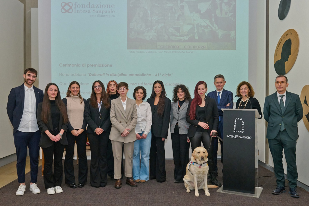 Fondazione Intesa Sanpaolo, consegnate le borse di studio per i progetti di dottorato in discipline umanistiche e tesi sulla disabilità