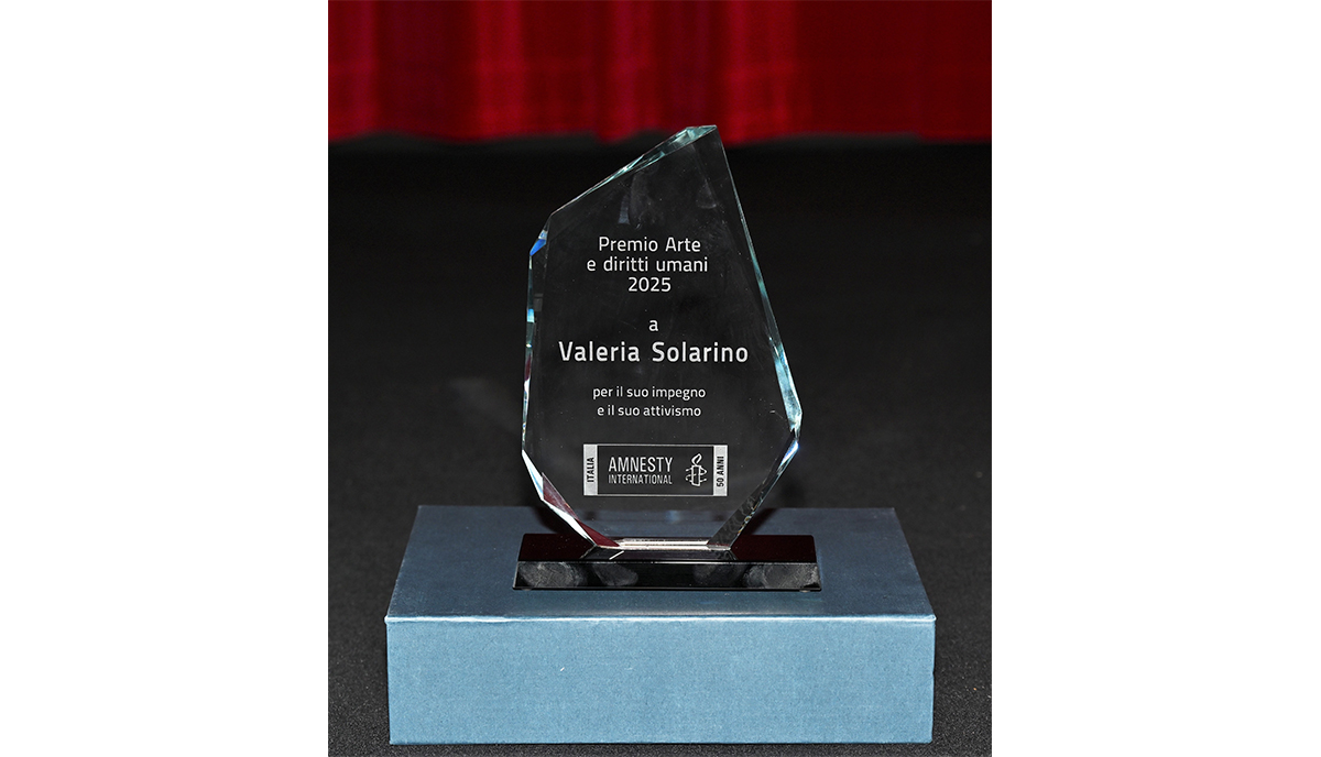 Valeria Solarino premio Arte e diritti umani 2025 di Amnesty International Valeria Solarino premio Arte e diritti umani 2025 di Amnesty International