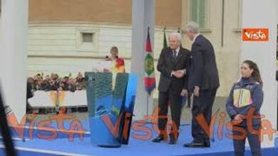 Milano Cortina 2026, il Presidente Mattarella e Giovanni Malagò accendono il braciere olimpico