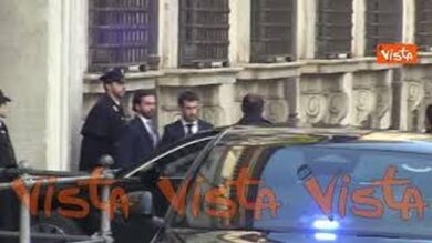 Il presidente dell’Ucraina Zelensky arriva a Palazzo Chigi per incontrare la premier Meloni