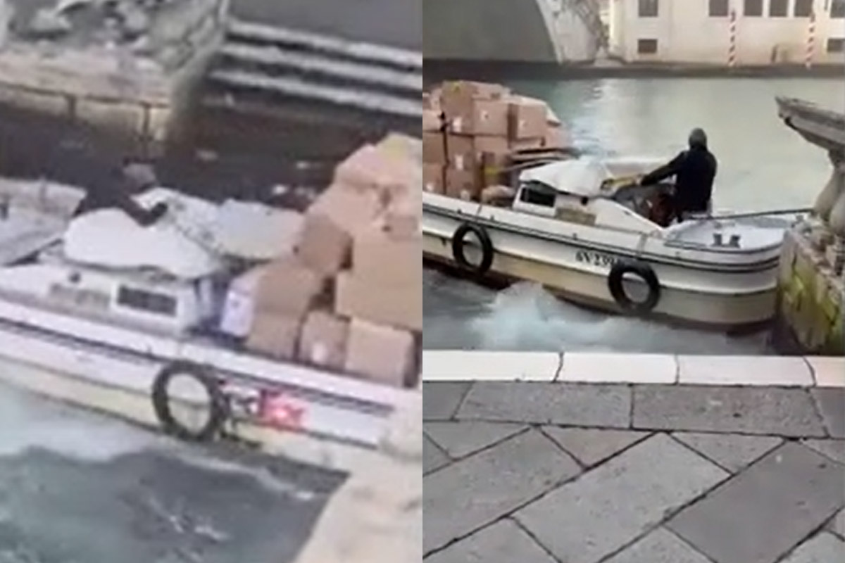 Venezia, una donna ruba una barca e si schianta contro la riva. VIDEO Venezia, una donna ruba una barca e si schianta contro la riva. VIDEO
