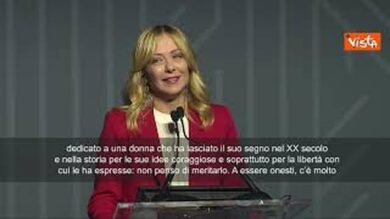Meloni riceve il premio Margaret Thatcher: Sono un soldato al servizio di un’idea