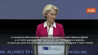 Von der Leyen all’Alleanza Globale contro traffico migranti: Aprire rotte legali