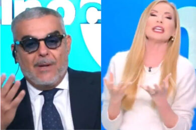 Garlasco, scoppia la rissa. Federica Panicucci deve intervenire: “Non attacchi gli ospiti”. VIDEO