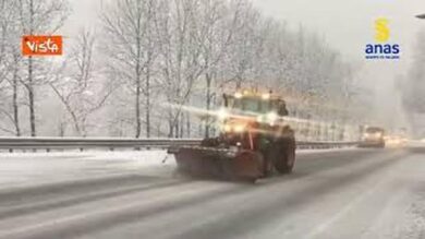 Avviato il piano neve 2025-2026 di Anas, In campo 2.800 persone e 2.200 mezzi