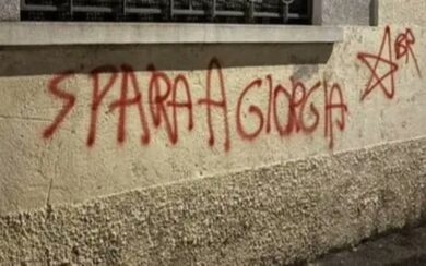 “Spara a Giorgia”, a Busto Arsizio compare una seconda scritta firmata Br
