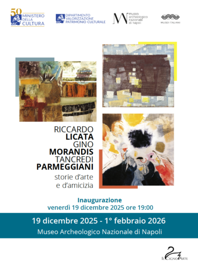 Al via la mostra  “Tancredi Parmeggiani, Gino Morandis, Riccardo Licata Storie d’arte e d’amicizia”