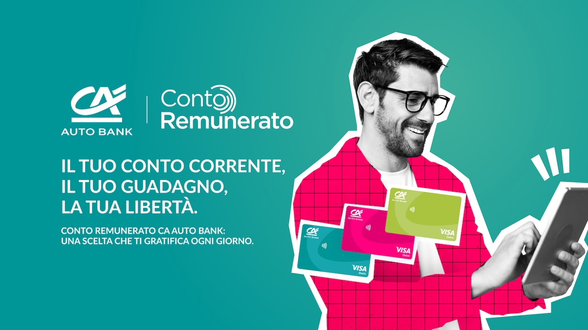 CA Auto Bank lancia il Conto Corrente Remunerato: liquidità libera al 3,3%