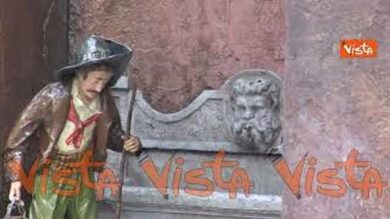 Ecco il presepe di Piazza di Spagna a Roma
