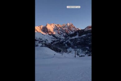 Federica Brignone torna ad allenarsi in Gigante, dopo l’infortunio, a Courmayeur sognando Milano-Cortina 2026  / Video