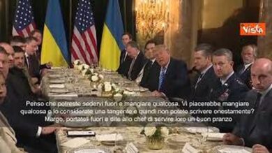 Trump con Zelensky a Mar-a-Lago offre pranzo ai cronisti: Andate fuori a mangiare qualcosa