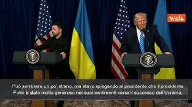 Trump: “Putin vuole che l’Ucraina abbia successo” e Zelensky sorride