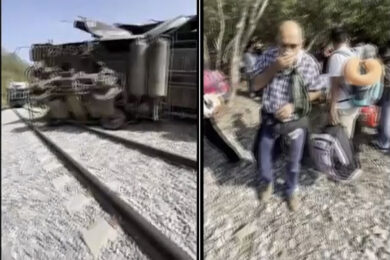 Treno deraglia in curva, numerosi morti e feriti. Le immagini