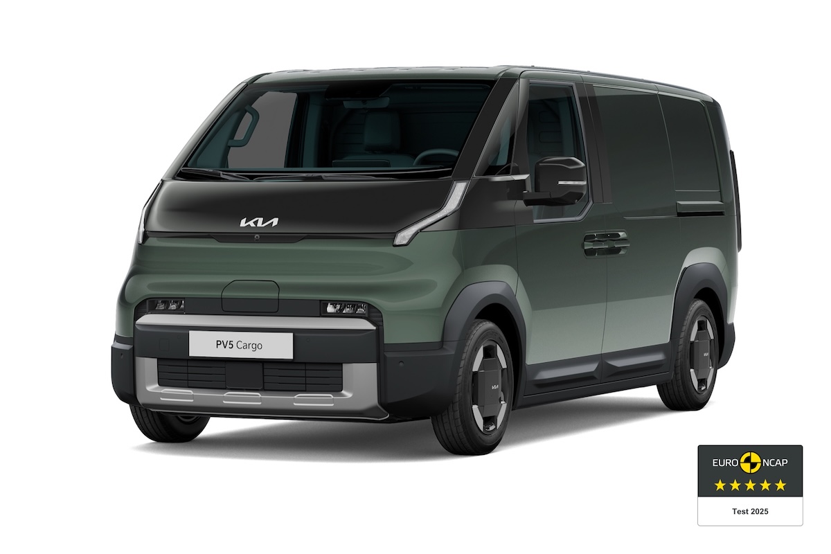 Kia PV5 Cargo: 5 stelle Euro NCAP 2025 per il van elettrico