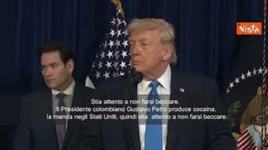 Trump: Presidente Colombia Gustavo Petro stia attento a non farsi beccare