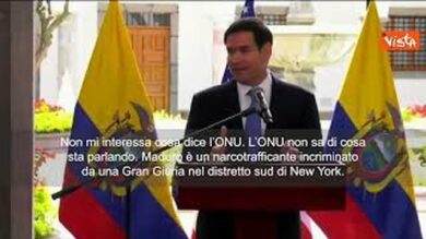 Rubio: Non mi importa cosa dice l’ONU. Maduro un latitante della giustizia USA