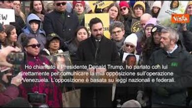 Mamdani su operazione in Venezuela: Ho comunicato a Trump la mia opposizione