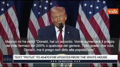 Trump imita Macron sui dazi: “Ti prego Donald, non dirlo alla popolazione” l