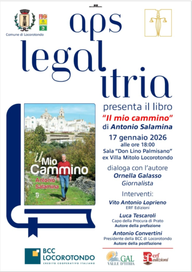 Locorotondo, ‘Il mio cammino’ di Antonio Salamina – ERF