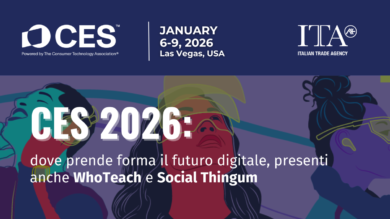 CES 2026: dove prende forma il futuro digitale, presenti anche WhoTeach e Social Thingum
